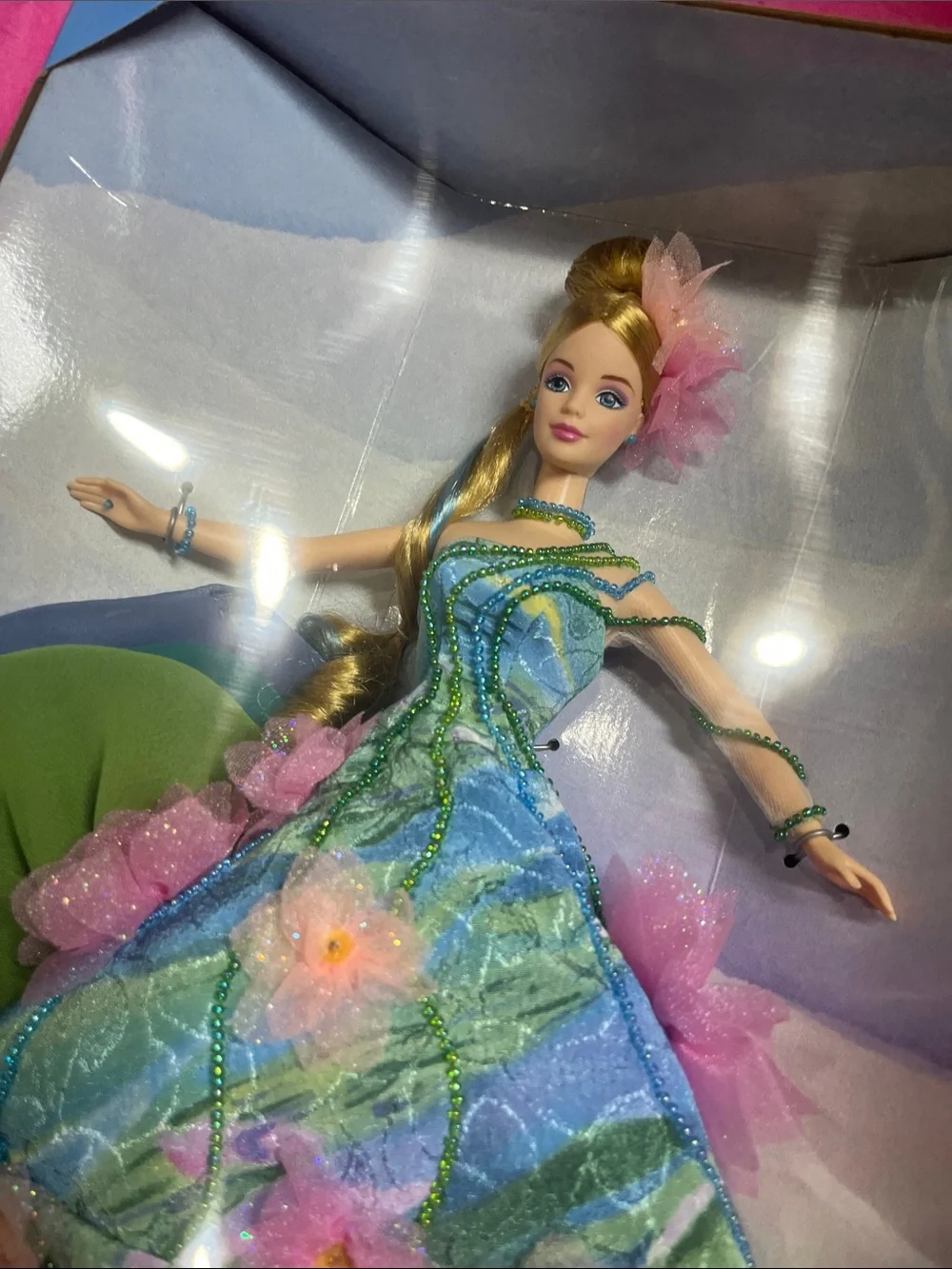 1997 Mattel Claude Monet Water Lily Barbie Limited Edition NRFB
